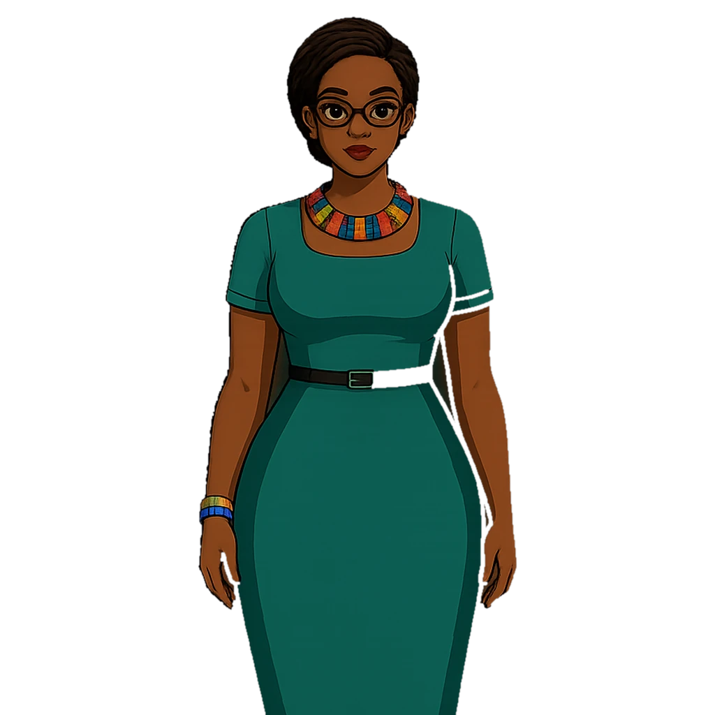 Mstimaj character illustration - Fatima Jalloh, Creative Technologist