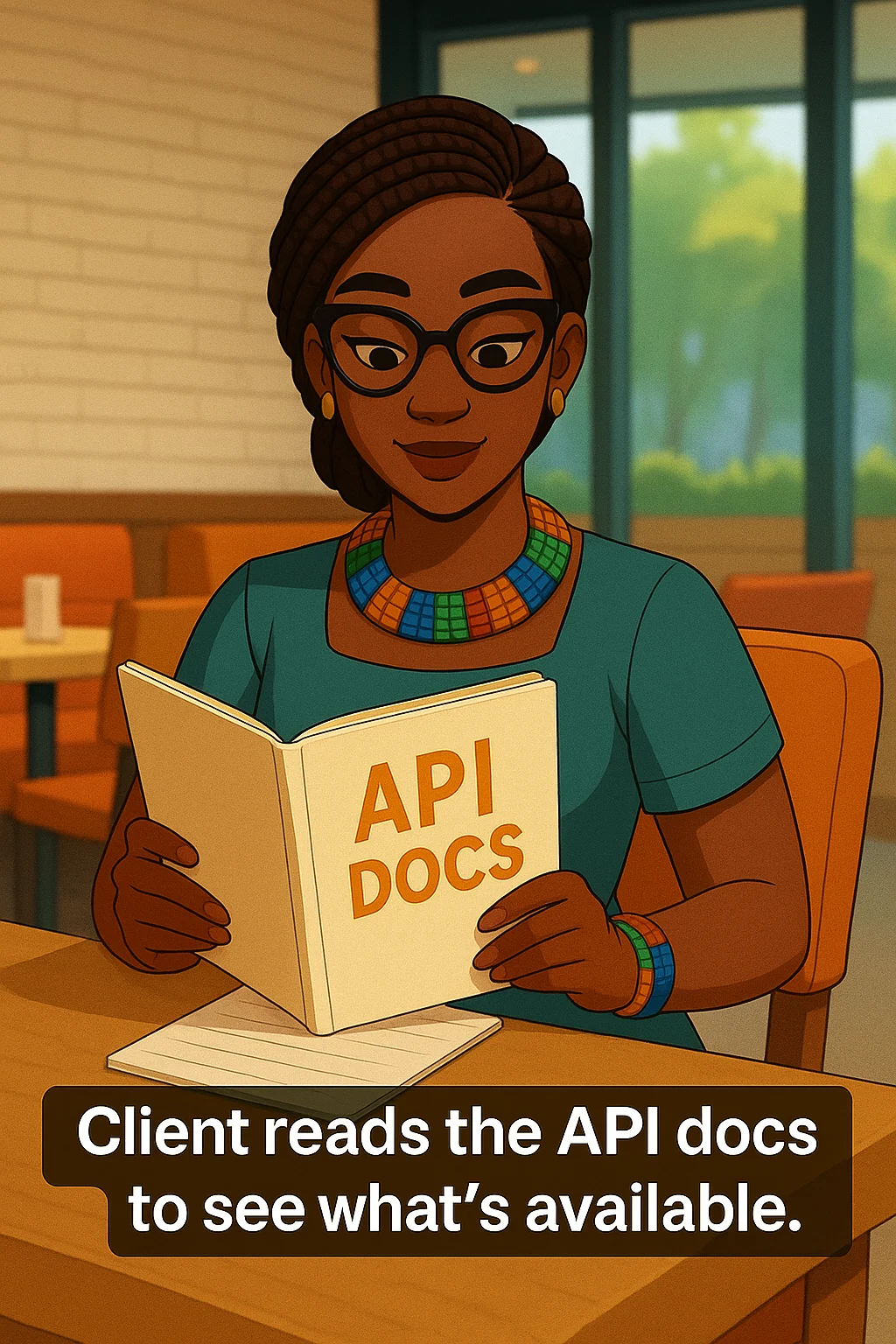 API Flow: Digital Conversations, panel 1 of 6