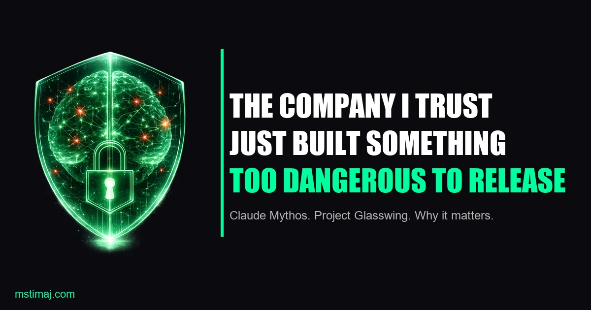 Featured image for the article: The Company I Trust With My Business Just Built Something Too Dangerous to Release