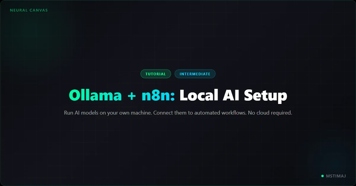 Featured image for the article: Ollama + n8n: Local AI Setup