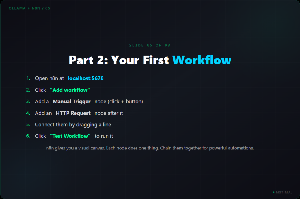 Part 2: Your First Workflow