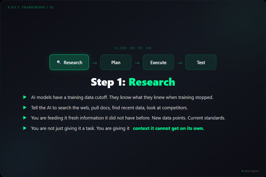 Step 1: Research