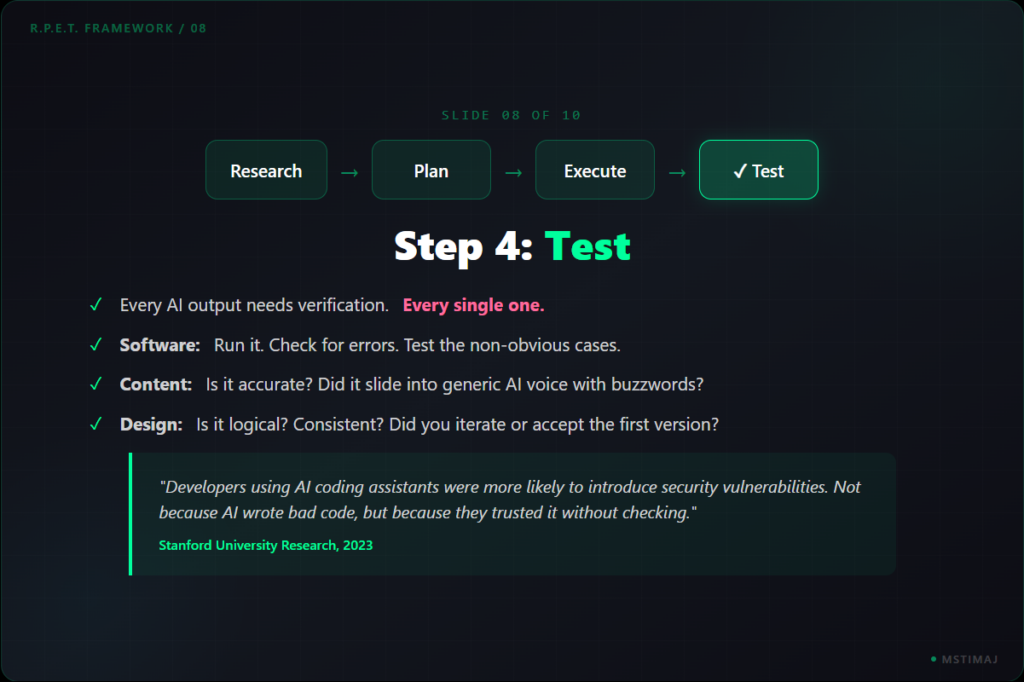 Step 4: Test