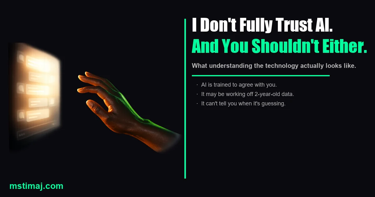 Featured image for the article: I Don’t Fully Trust AI. And You Shouldn’t Either.