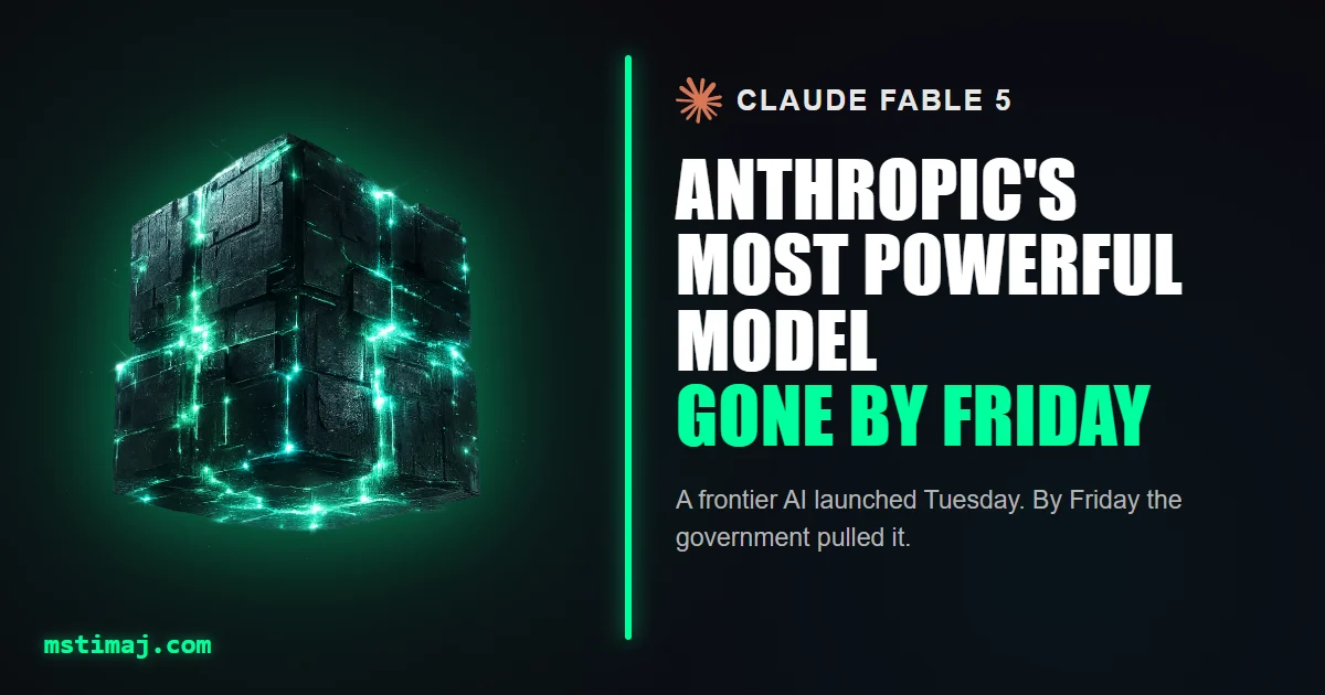 Featured image for the article: I Reached for the Most Powerful Model. By Friday It Was Gone.