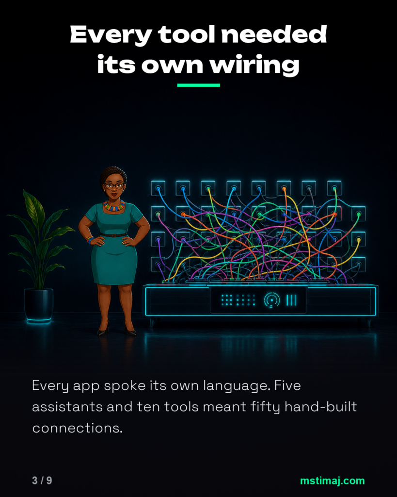 Every tool needed its own wiring
