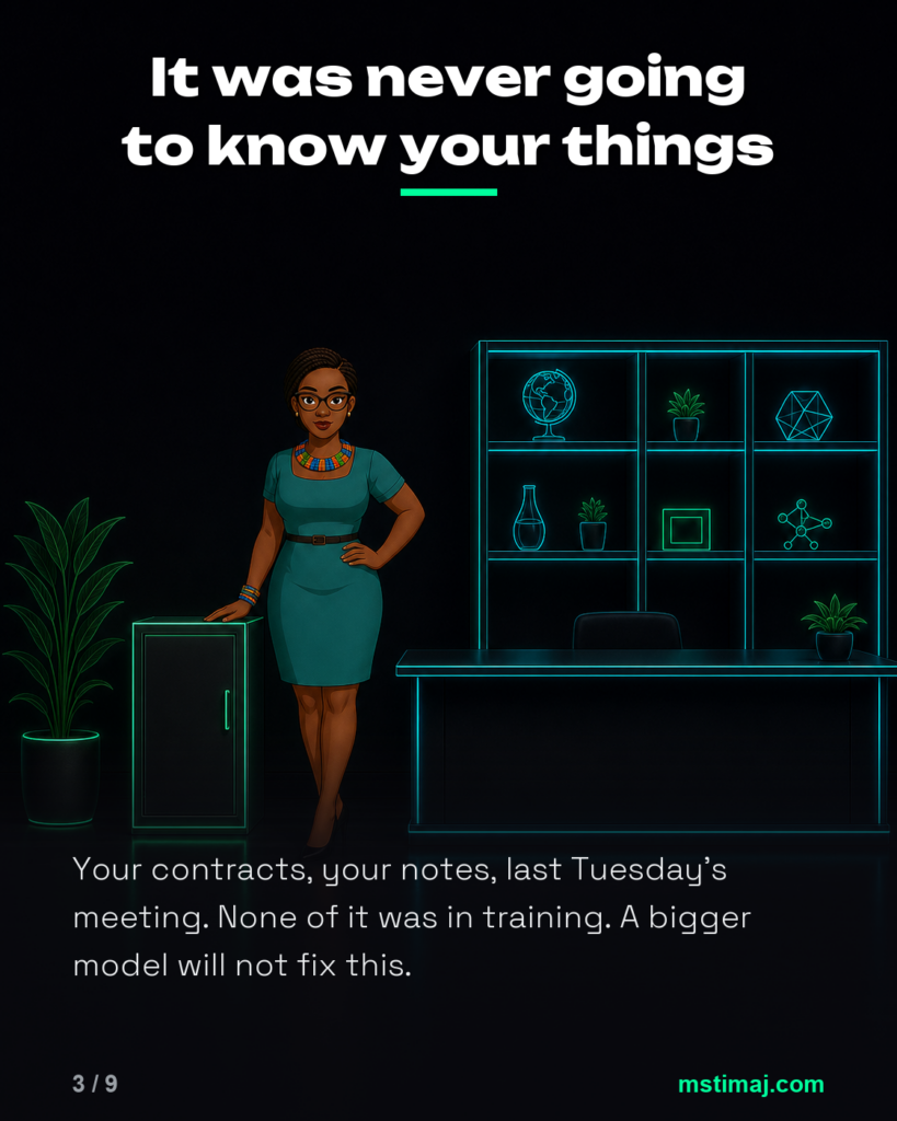 It was never going to know your things