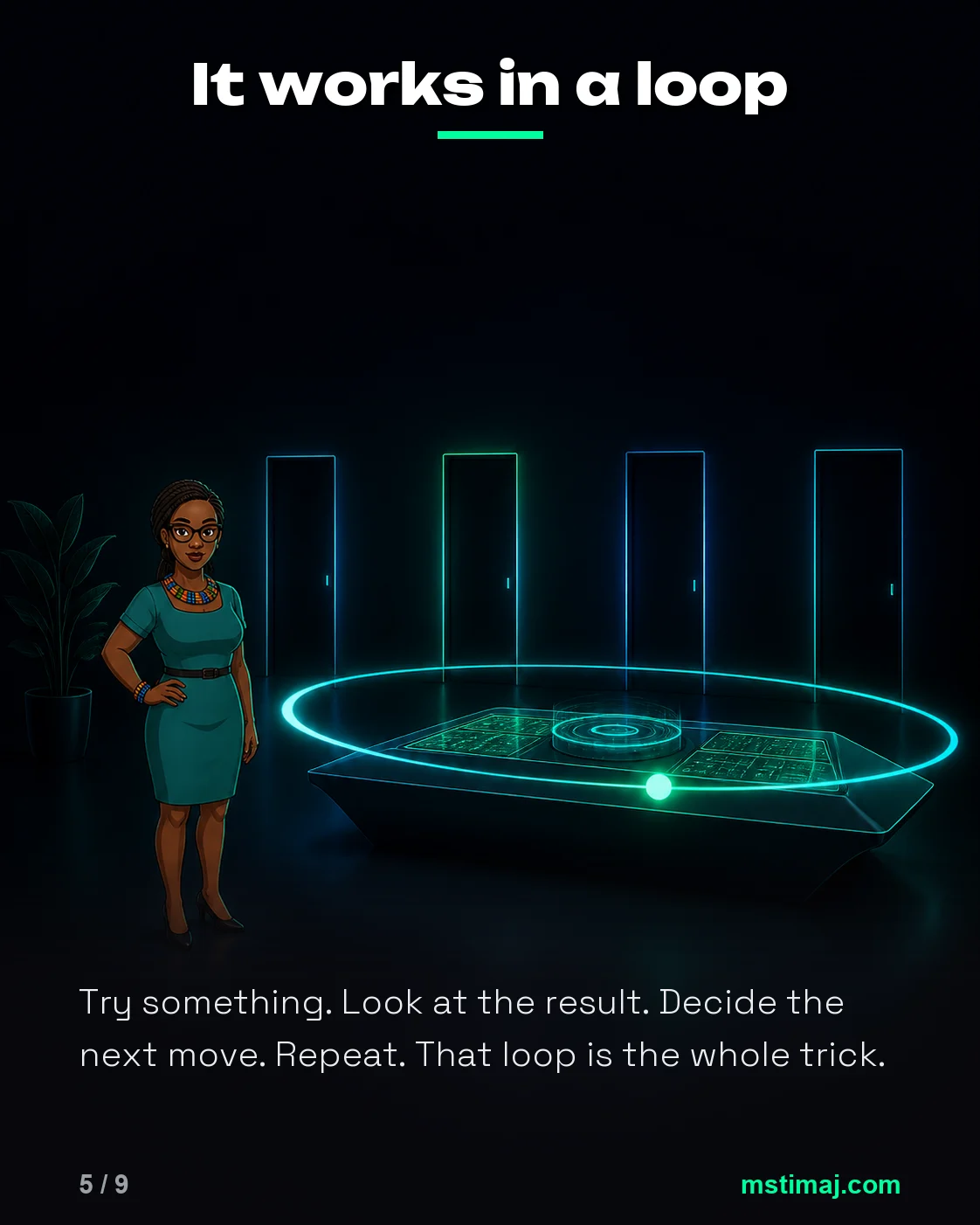 What Is an AI Agent? The Difference Between Answering and Doing, panel 5 of 9