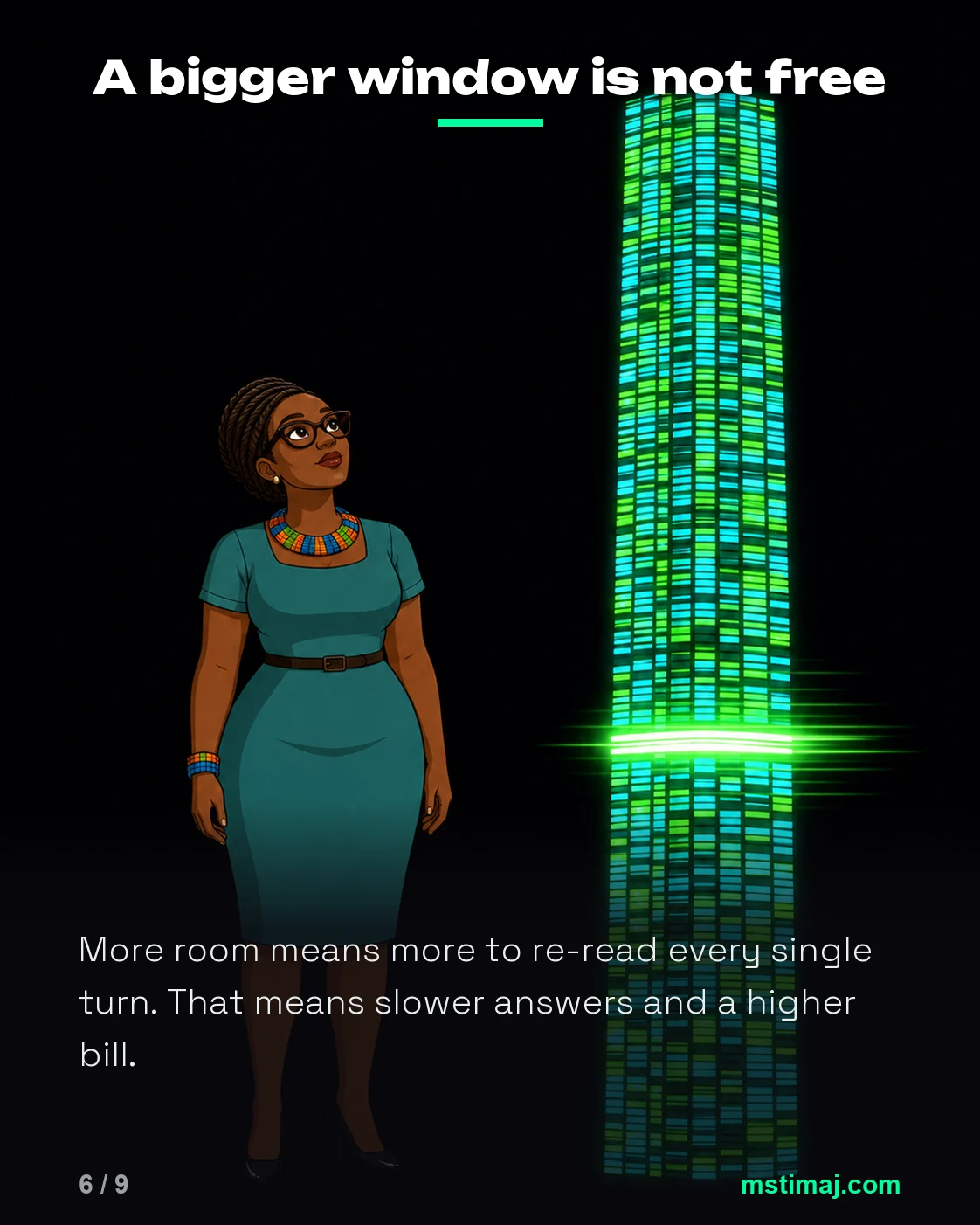 What Is a Context Window? Why Long Chats Start Forgetting, panel 6 of 9