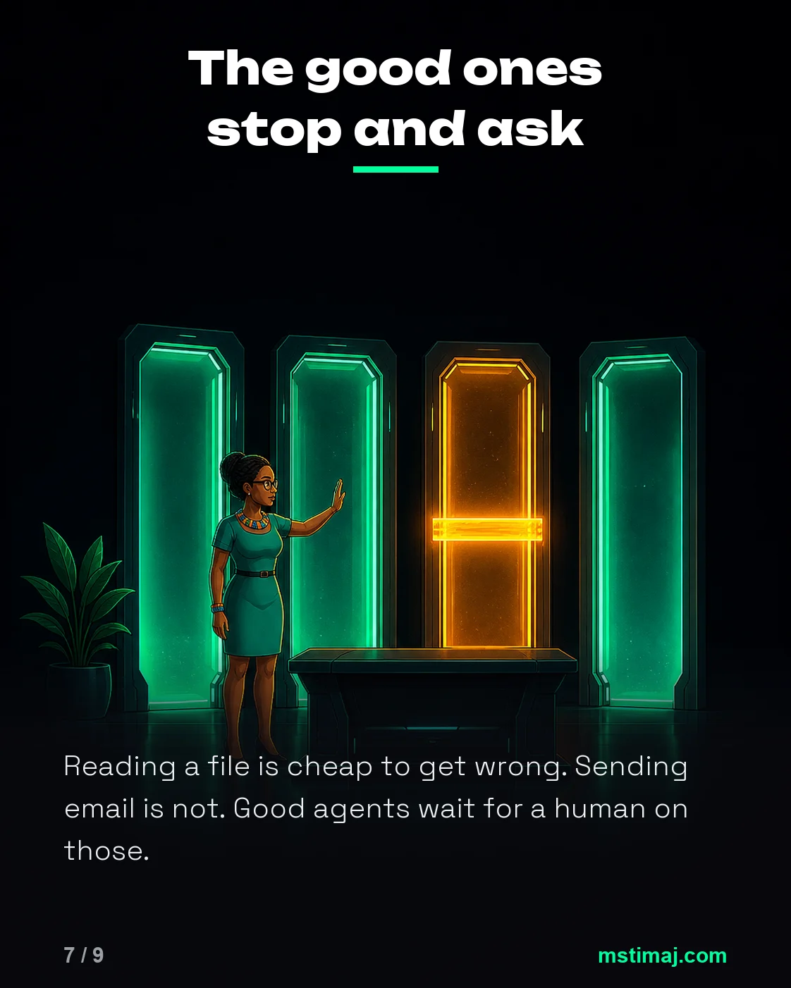 What Is an AI Agent? The Difference Between Answering and Doing, panel 7 of 9