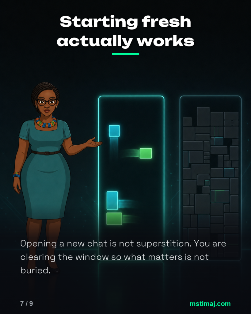 Starting fresh actually works