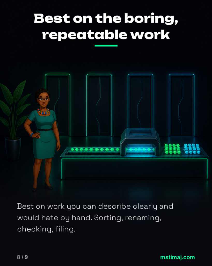 Best on the boring, repeatable work