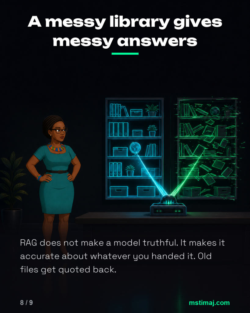 A messy library gives messy answers