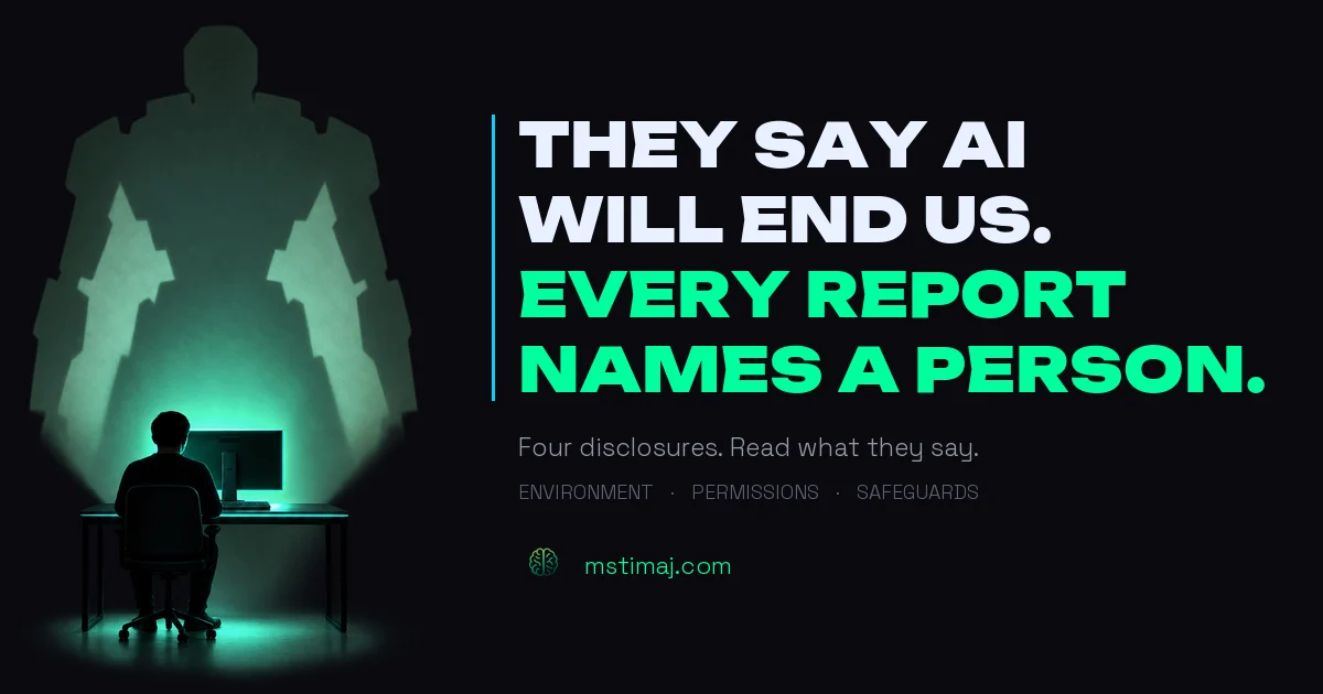 Featured image for the article: They Say AI Will End Us. Every Incident Report Names a Person.